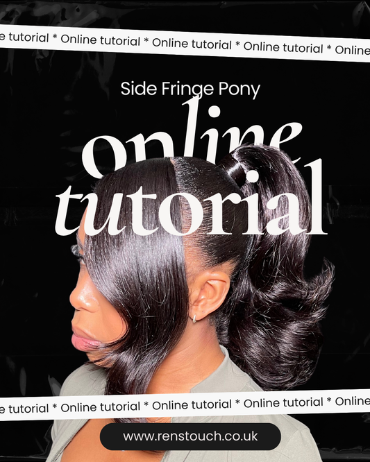 Side Fringe Ponytail Tutorial - Sleek Renstouch Method
