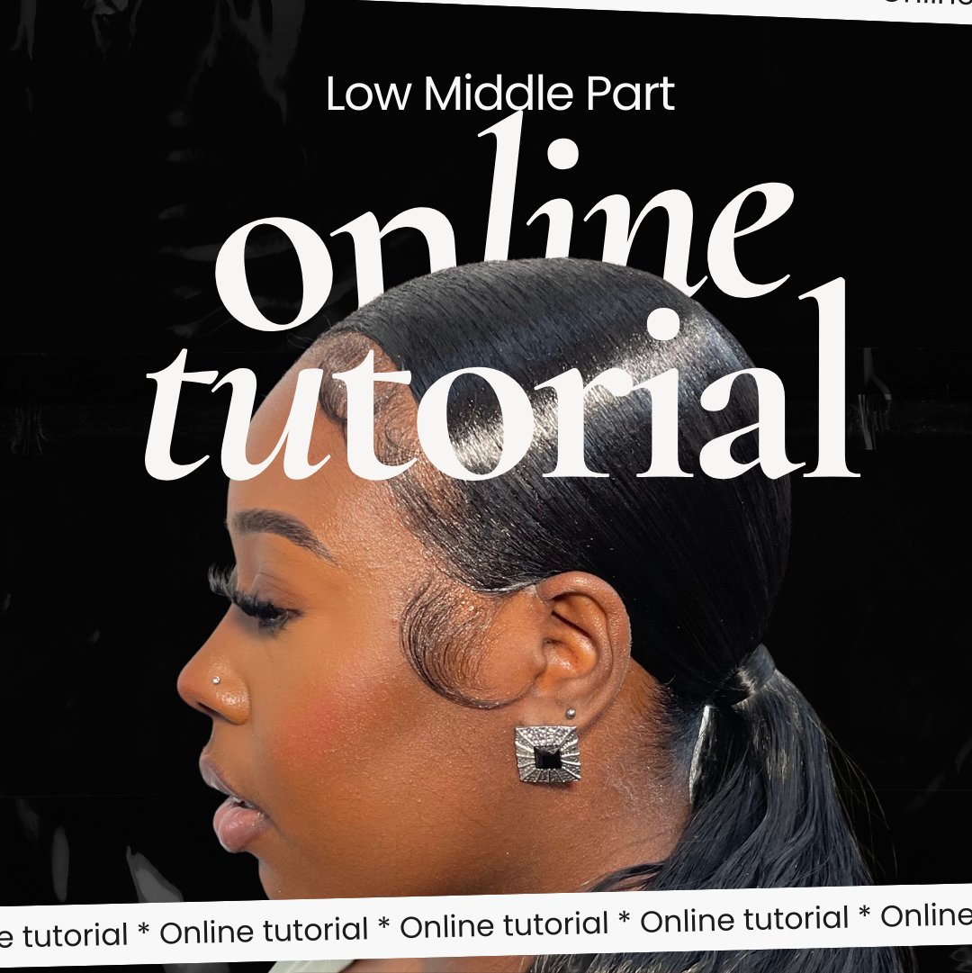 Low Middle Part Ponytail Tutorial
